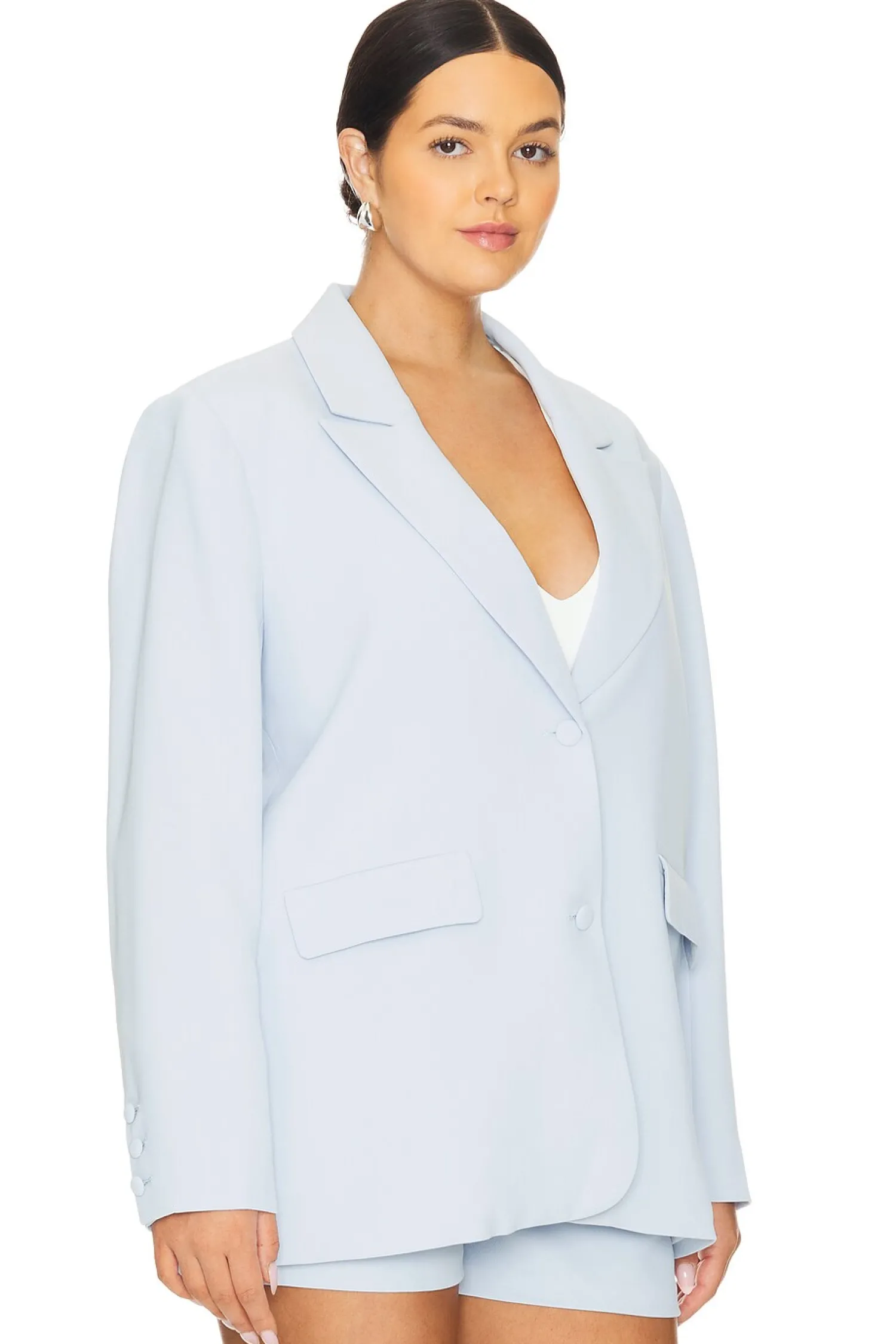 Women Good American Jackets & Coats>Luxe Suiting Boyfriend Blazer