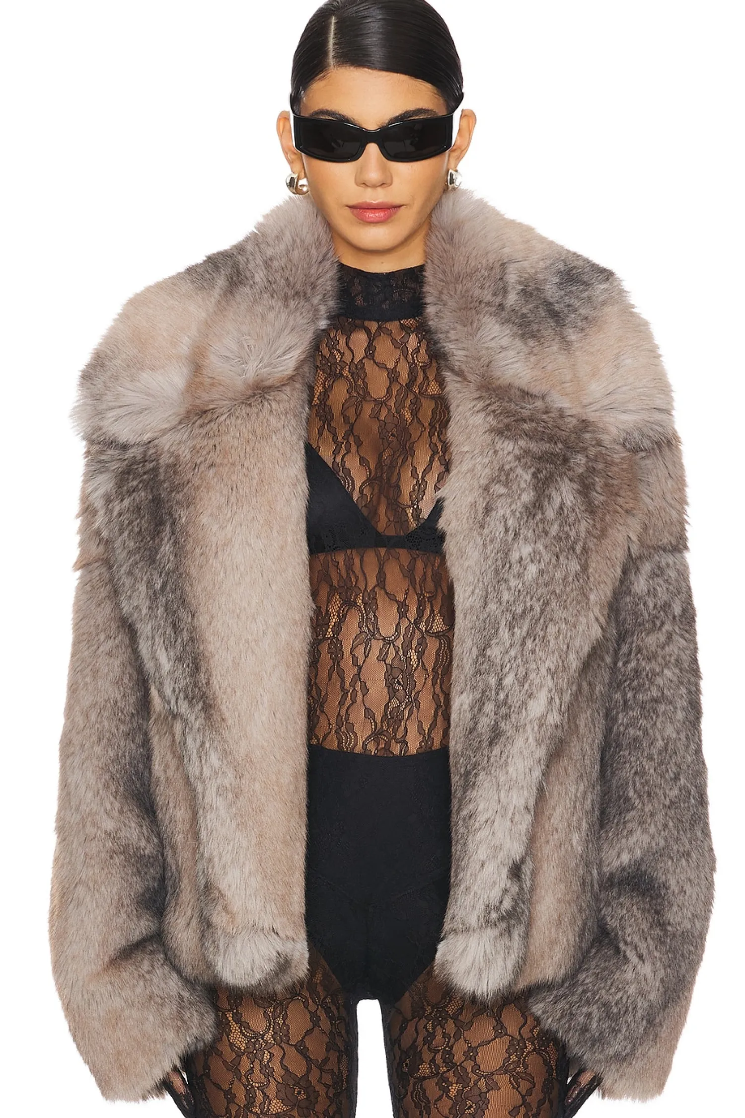 Women Aniye By Jackets & Coats>Lydia Faux Fur Jacket