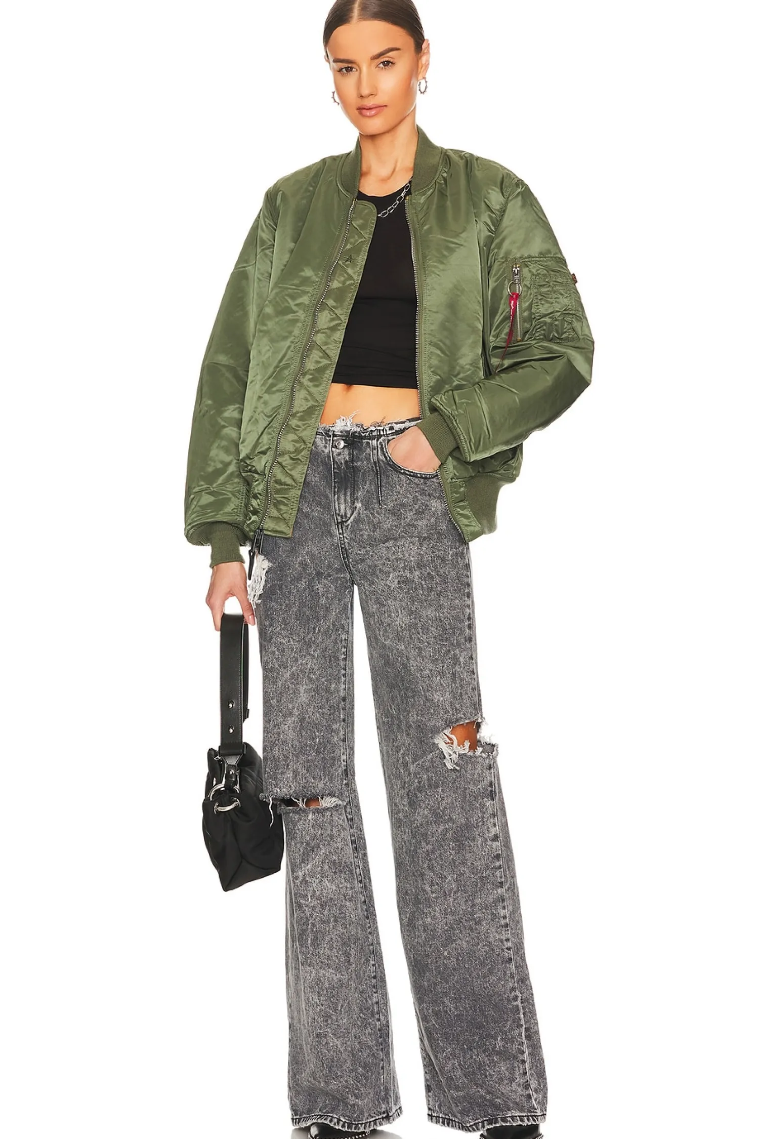 Women ALPHA INDUSTRIES Jackets & Coats>MA-1 Blood Chit Bomber Jacket