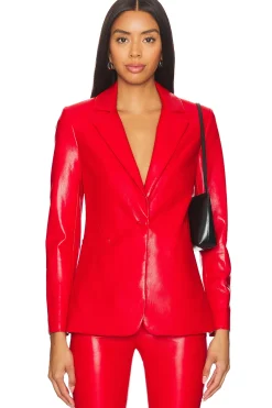 Women Alice + Olivia Jackets & Coats>Macey Leather Blazer