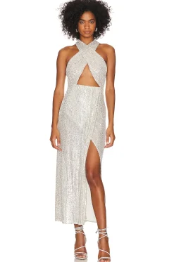 Women The Andamane Dresses>Maeva Halterneck Midi Dress