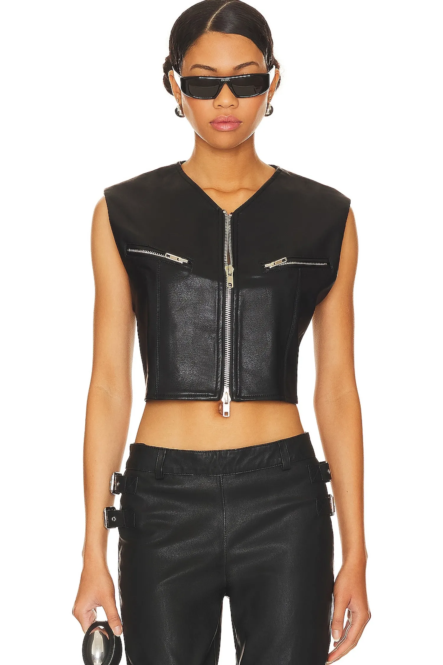 Women BY.DYLN Jackets & Coats>Malcom Faux Leather Vest