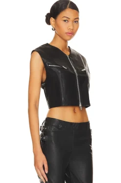 Women BY.DYLN Jackets & Coats>Malcom Faux Leather Vest