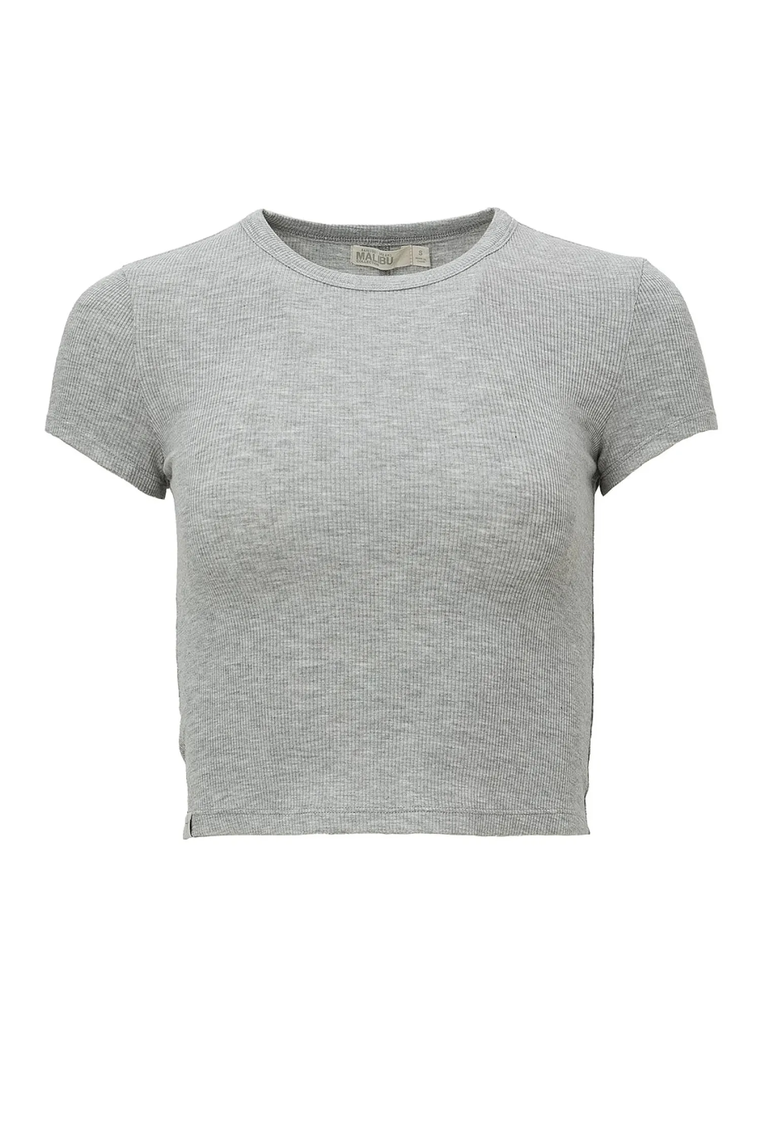 Women Barefoot Dreams Lingerie & Sleepwear>Malibu Collection Ultra Soft Rib Cropped Tee