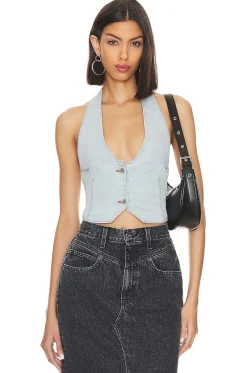 Women SER.O.YA Jackets & Coats>Manny Denim Vest