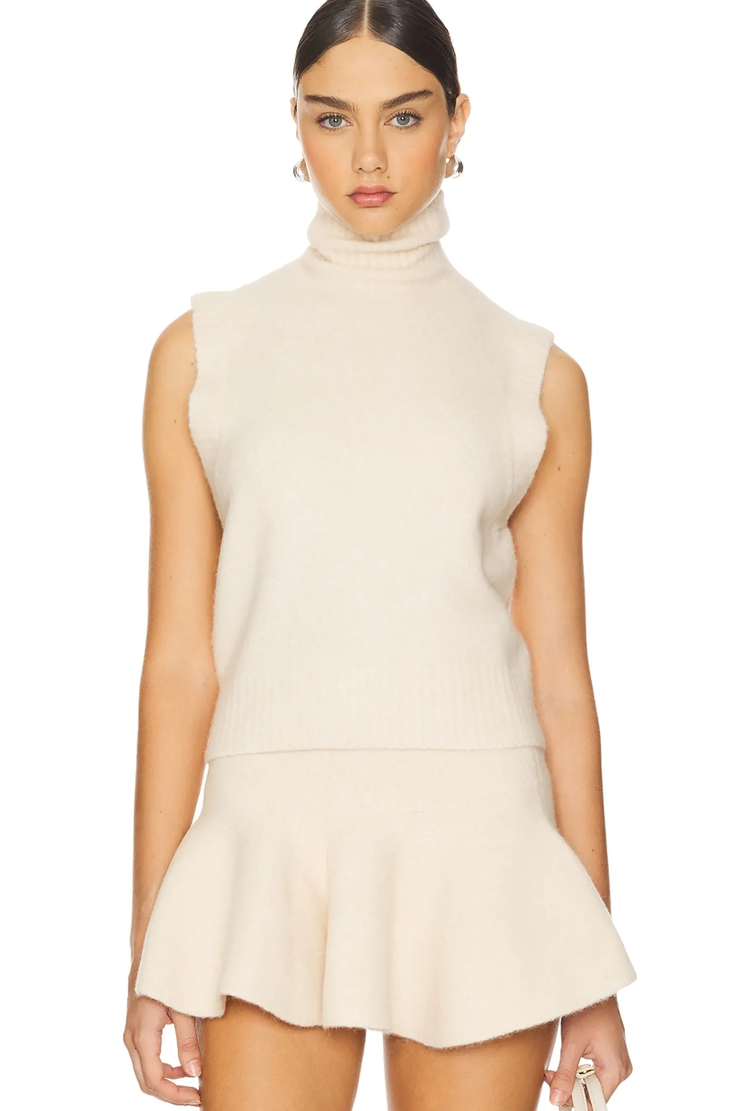 Women Susana Monaco Matching Sets>Mapache Mock Neck Vest