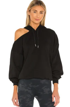 Women superdown Loungewear>Marine Cut Out Hoodie