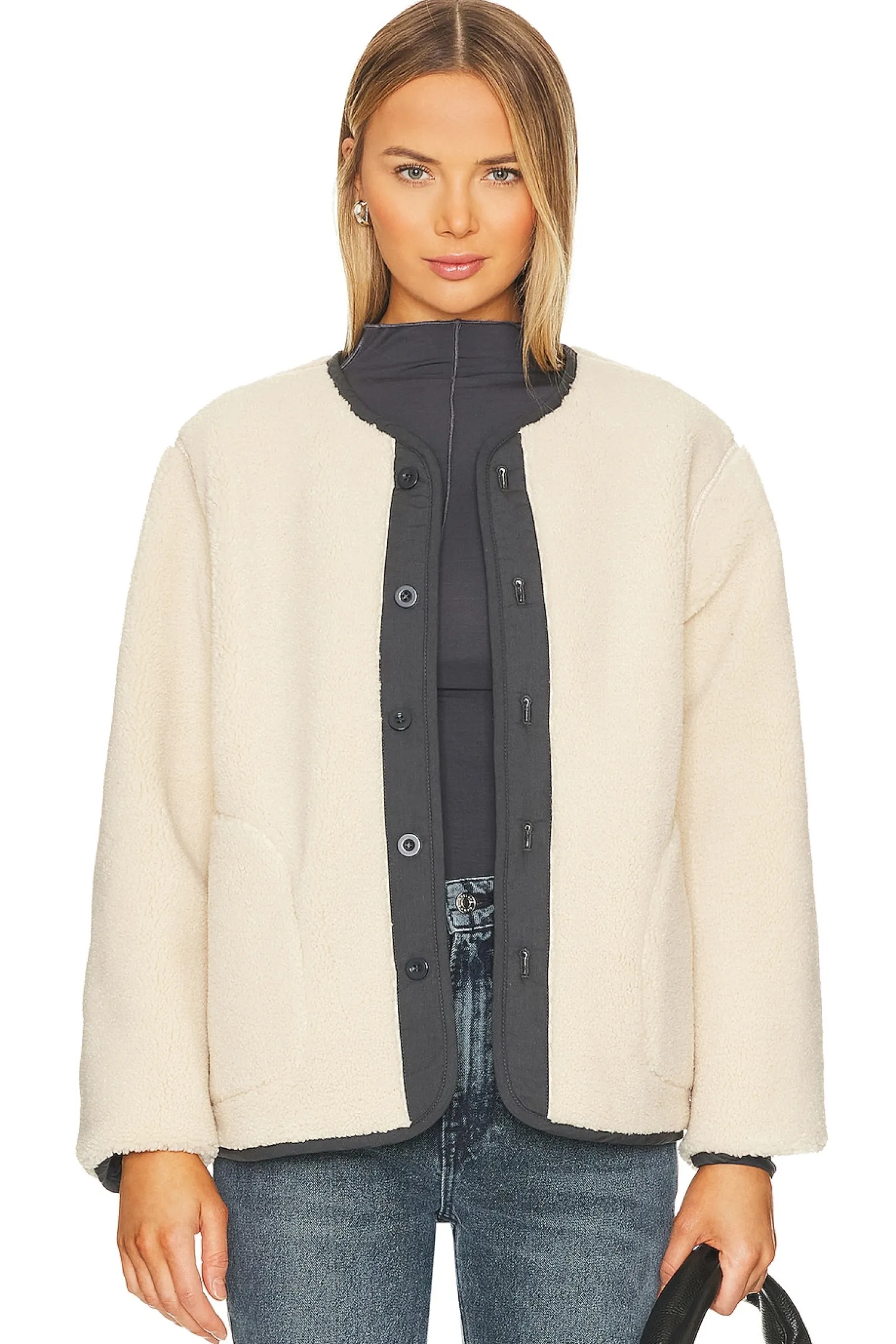 Women Velvet by Graham & Spencer Jackets & Coats>Marissa Reversible Sherpa Jacket