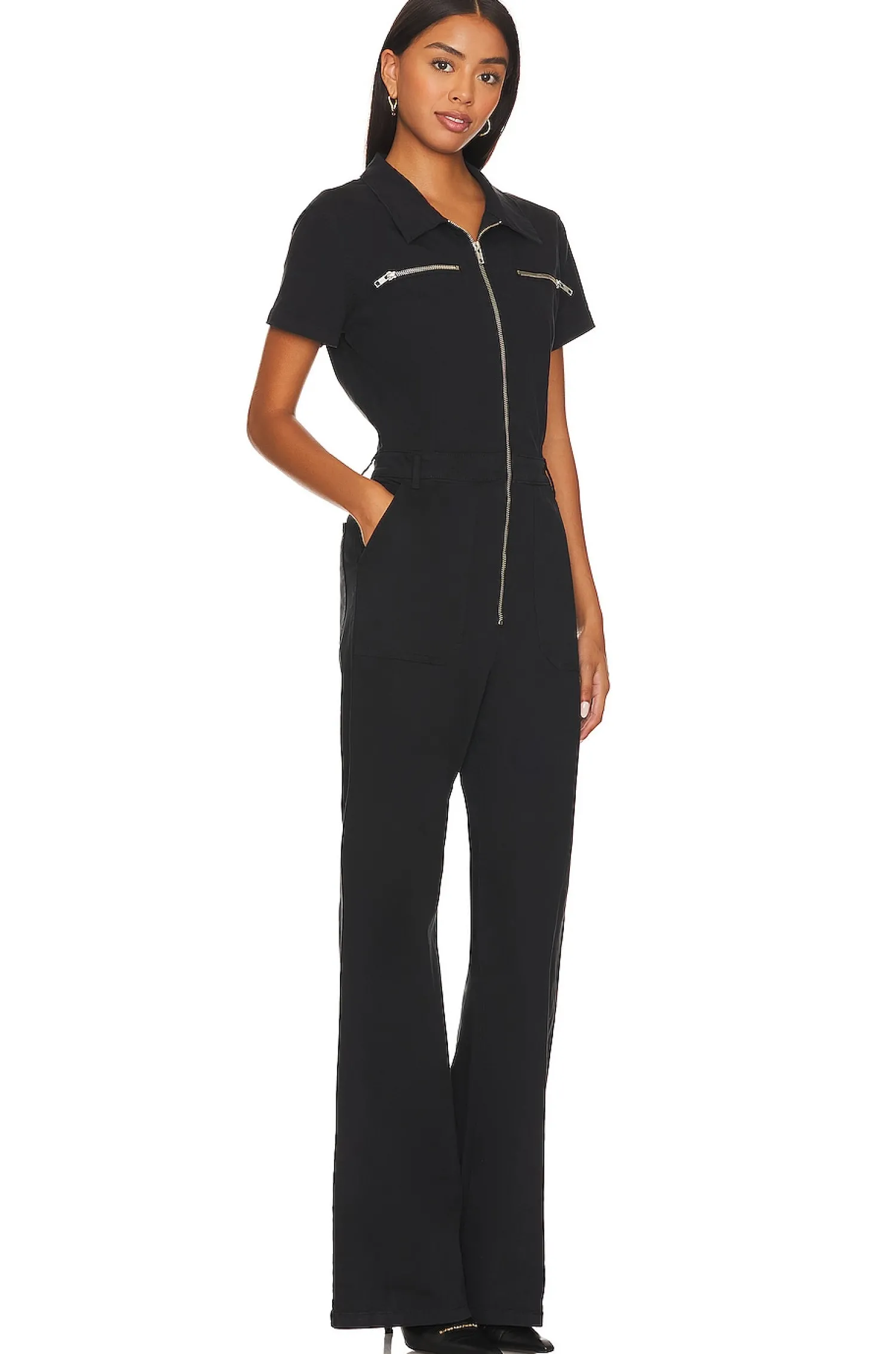 Women PISTOLA Jumpsuits>Martina Short Sleeve Flare Jumpsuit