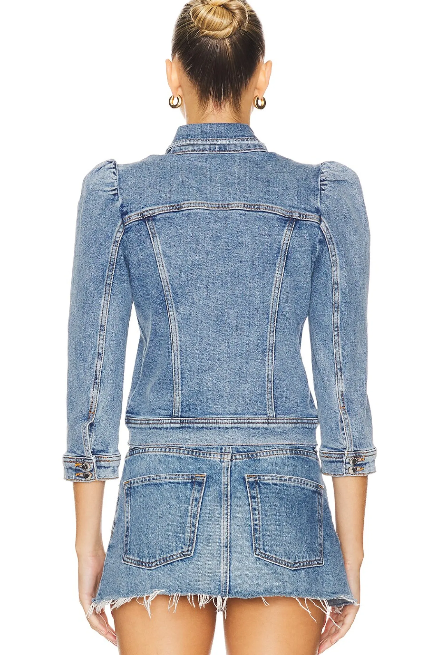 Women retrofete Jackets & Coats>Mauve Denim Jacket