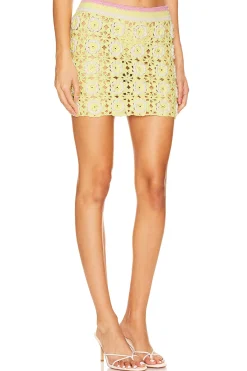 Women Lovers and Friends Matching Sets>Meadow Crochet Skirt