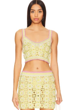 Women Lovers and Friends Matching Sets>Meadow Crochet Top