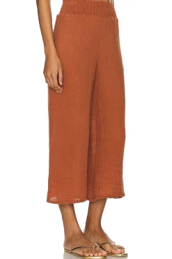Women Michael Stars Pants>Medina Smocked Waist Cropped Pant
