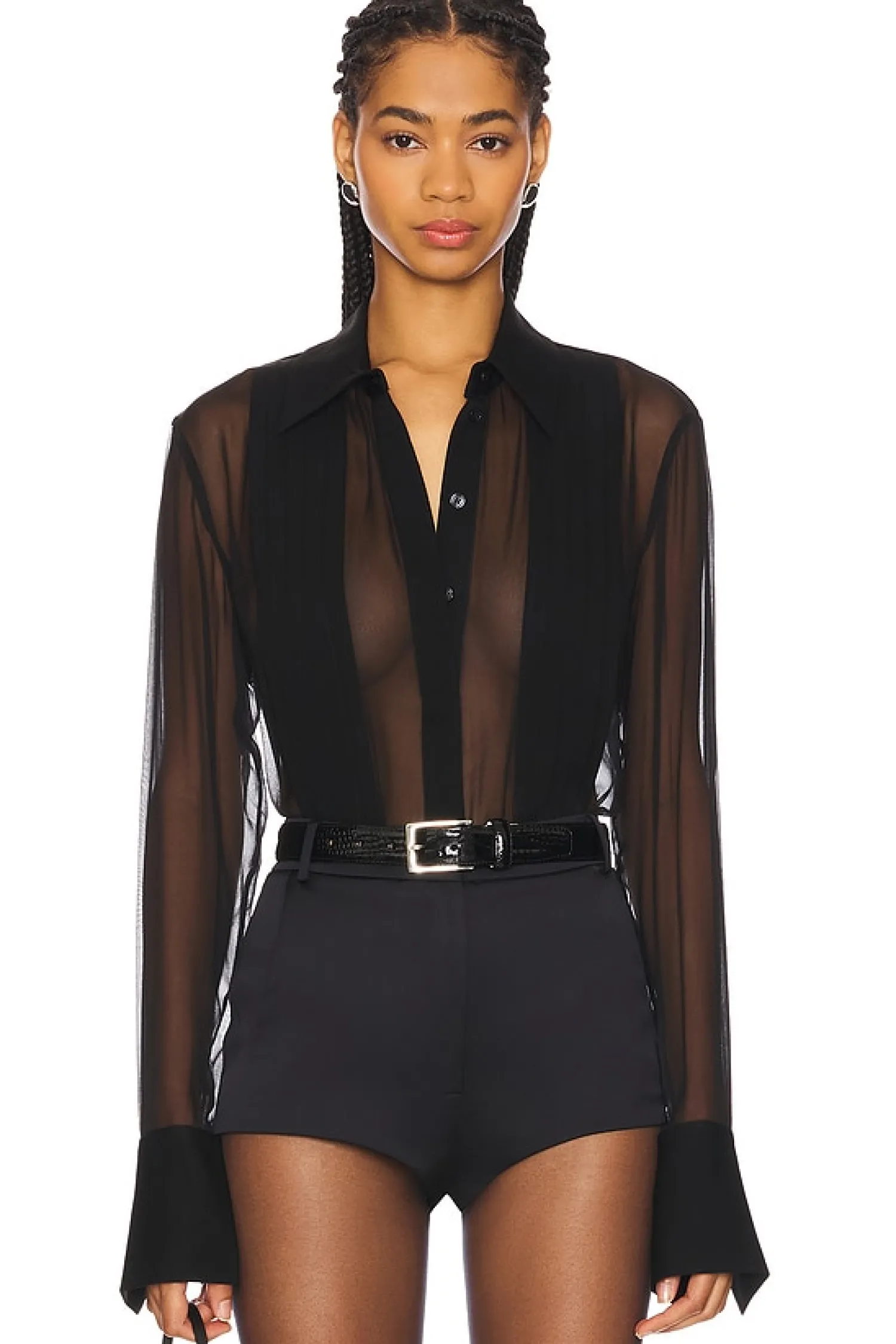 Women SANS FAFF Matching Sets>Meghan Panelled Silk Blouse