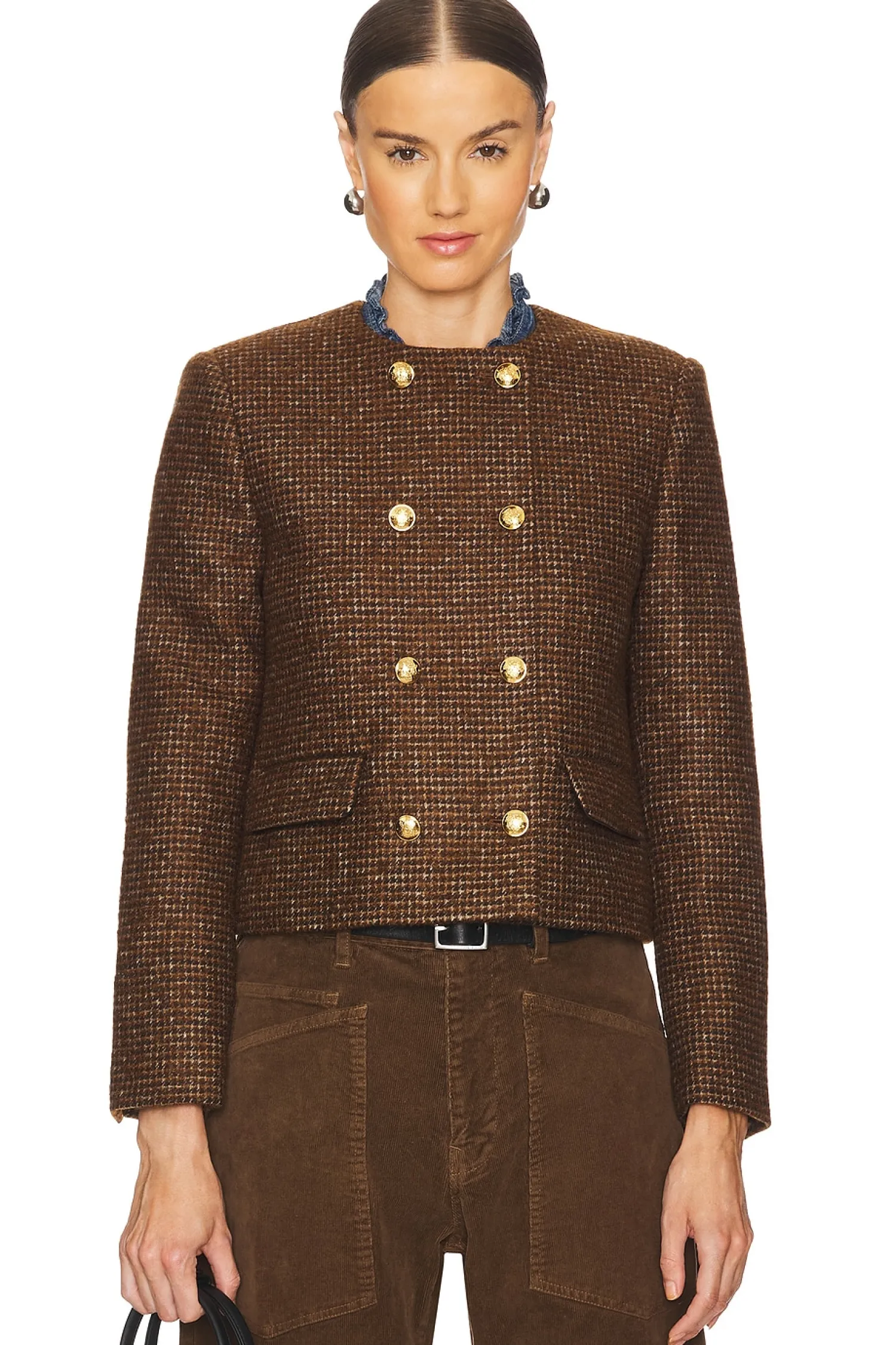 Women NILI LOTAN Jackets & Coats>Melanie Cropped Jacket