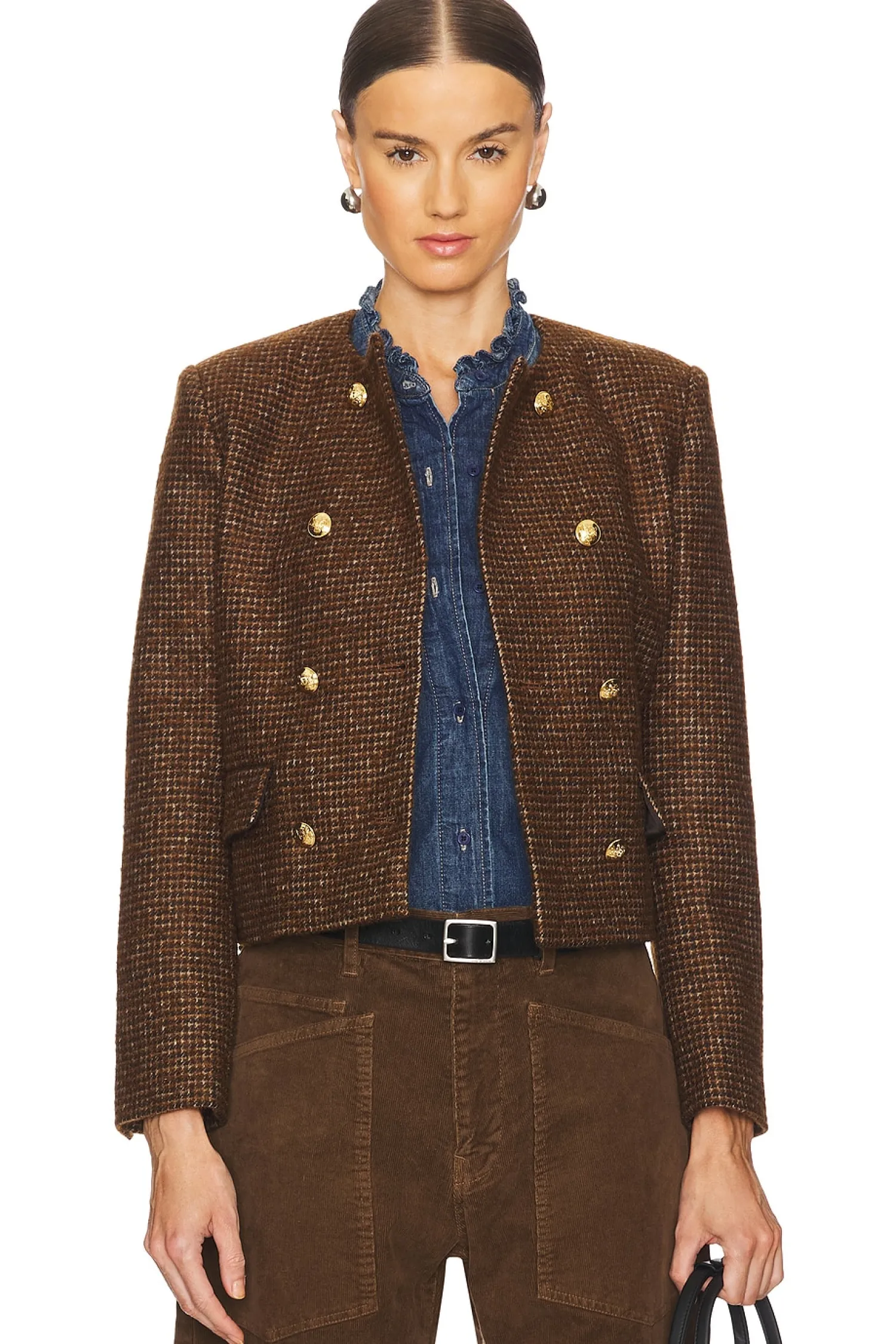 Women NILI LOTAN Jackets & Coats>Melanie Cropped Jacket