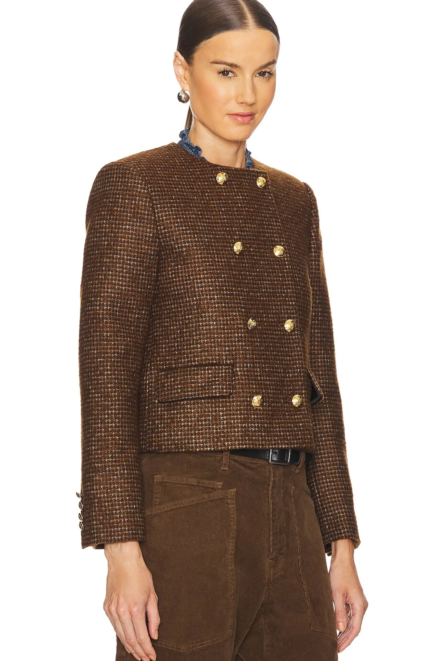 Women NILI LOTAN Jackets & Coats>Melanie Cropped Jacket