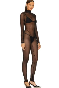 Women LaQuan Smith Jumpsuits>Mesh Jumpsuit