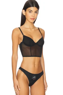Women fleur du mal Lingerie & Sleepwear>Mesh Longline Bustier