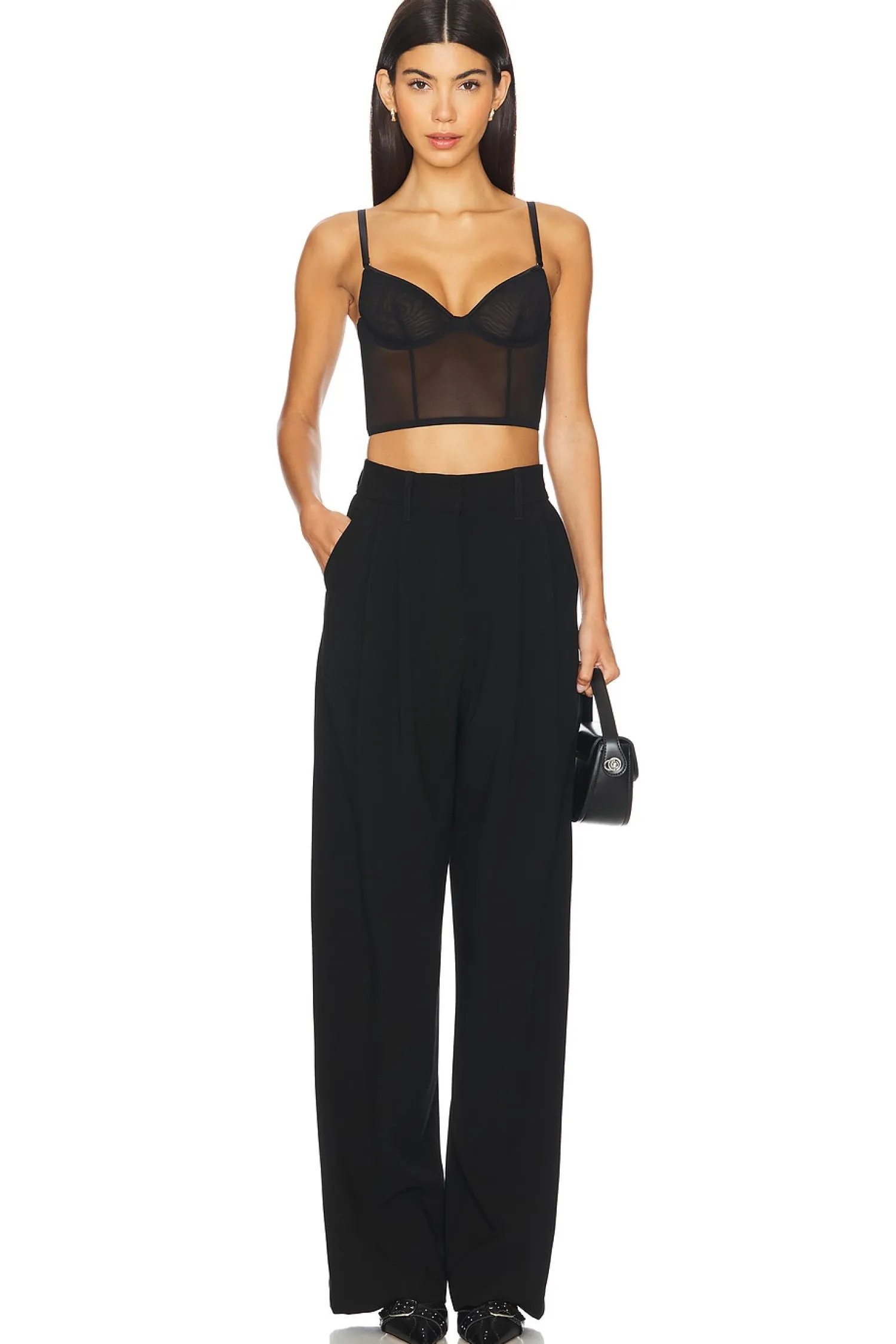 Women fleur du mal Lingerie & Sleepwear>Mesh Longline Bustier