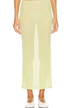 Women GRLFRND Matching Sets>Mesh Midi Skirt