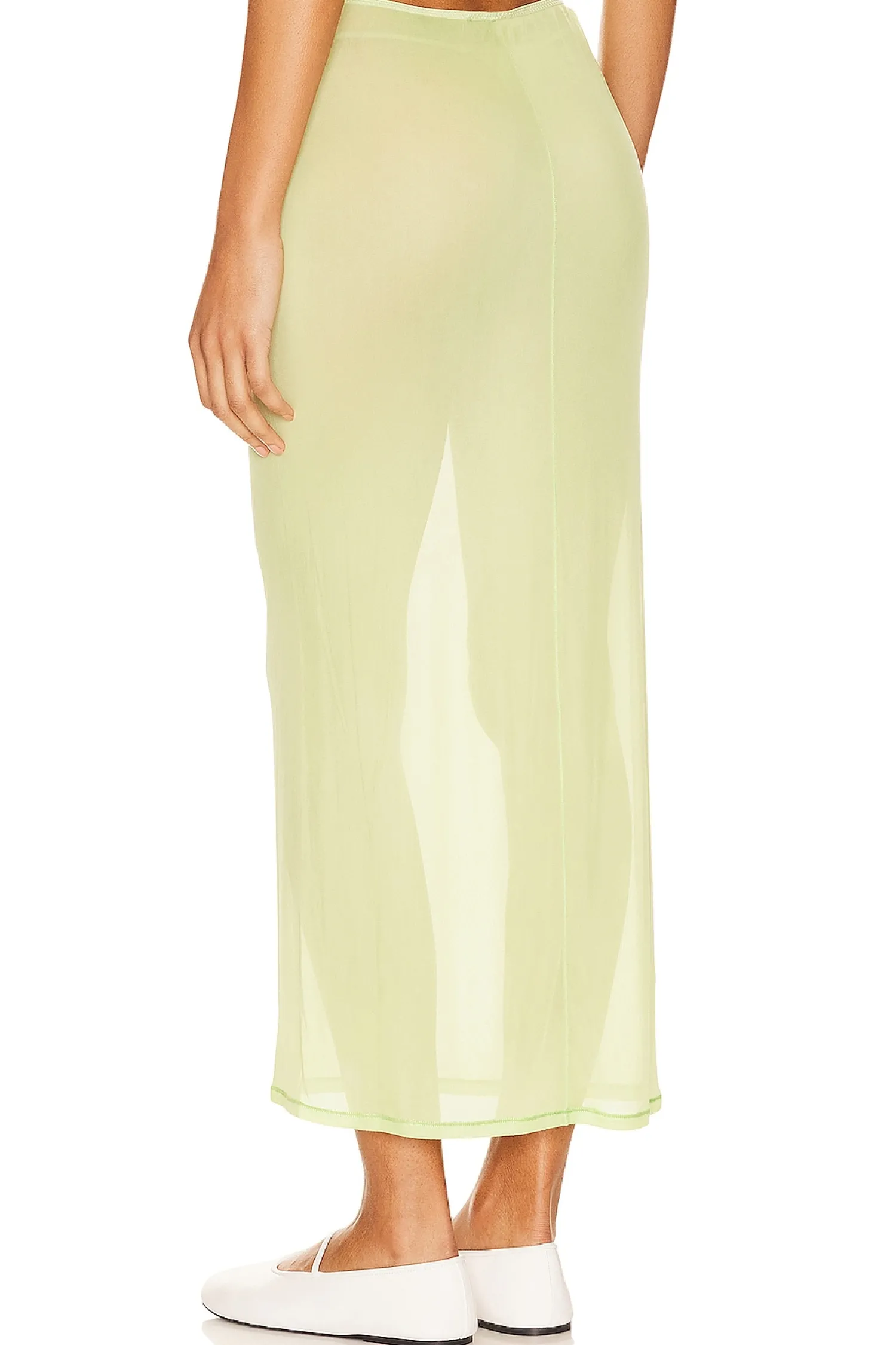 Women GRLFRND Matching Sets>Mesh Midi Skirt