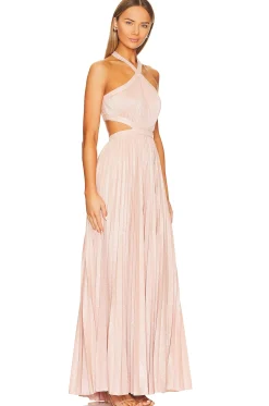 Women BCBGMAXAZRIA Dresses>Metallic Evening Gown