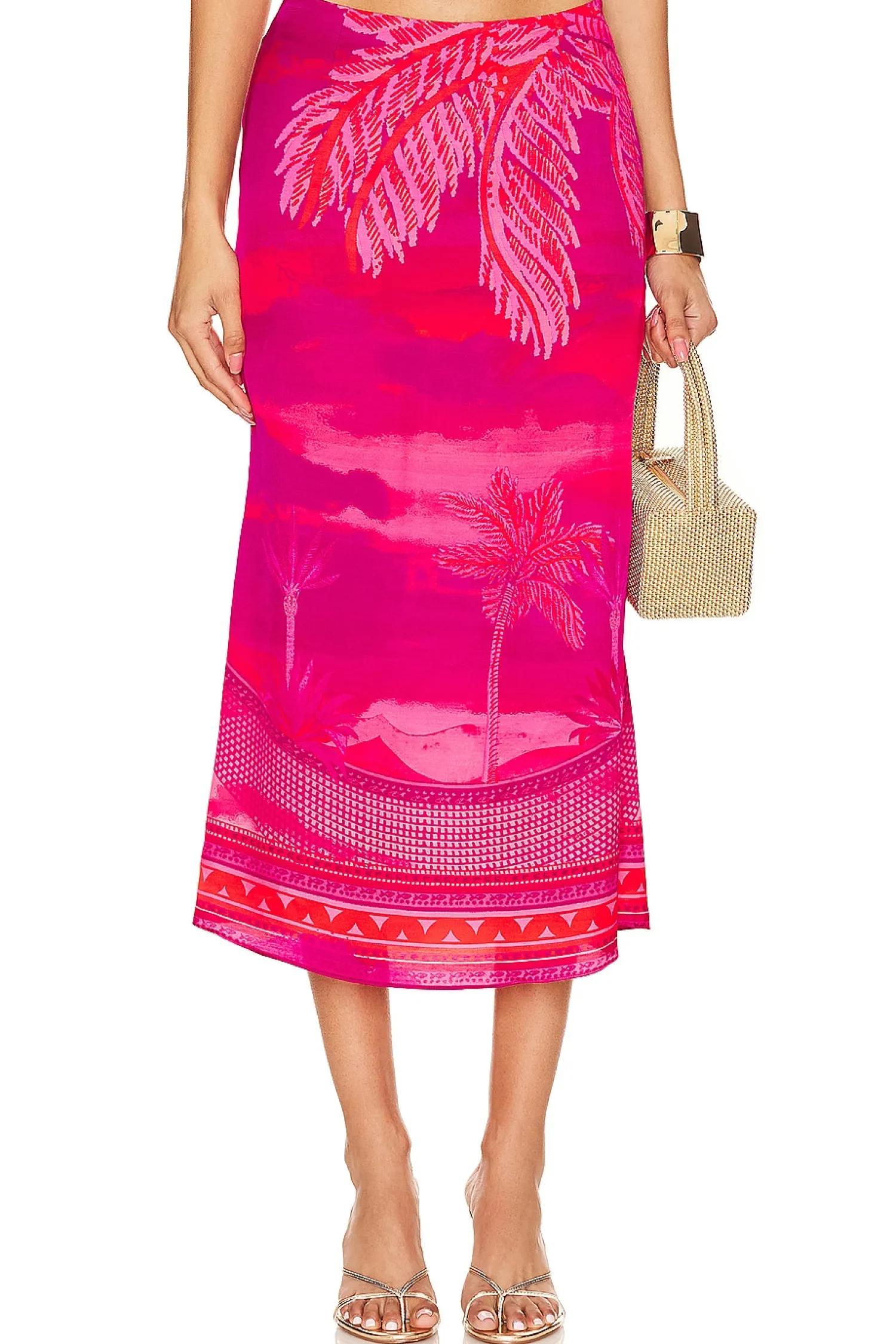Women HEMANT AND NANDITA Matching Sets>Midi Skirt