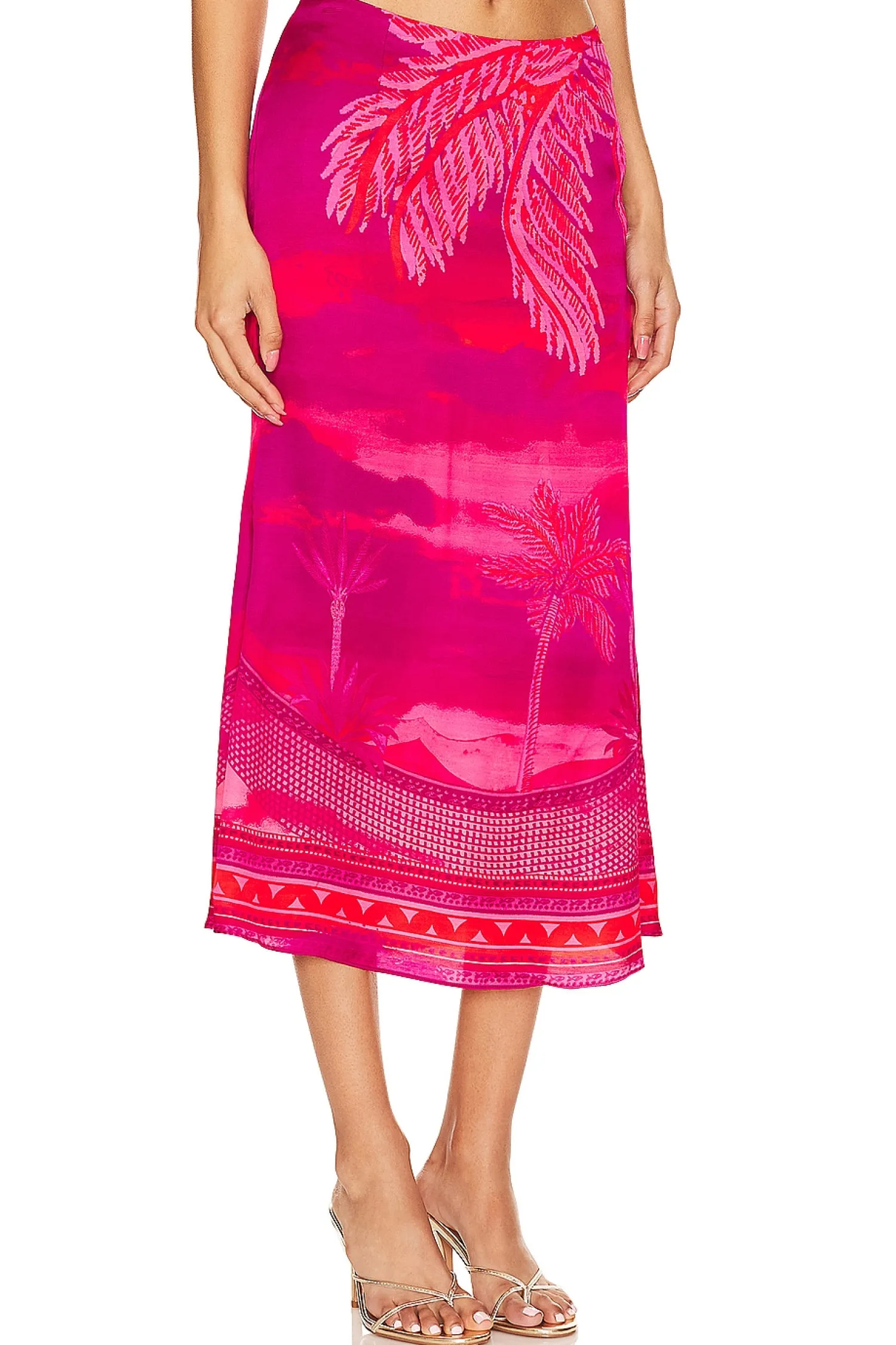 Women HEMANT AND NANDITA Matching Sets>Midi Skirt
