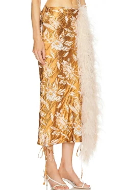 Women Milkwhite Matching Sets>Midi Skirt