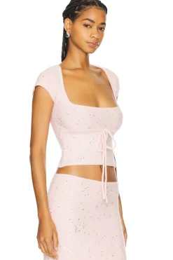 Women GUIZIO Matching Sets>Miki Sequin Knit Top