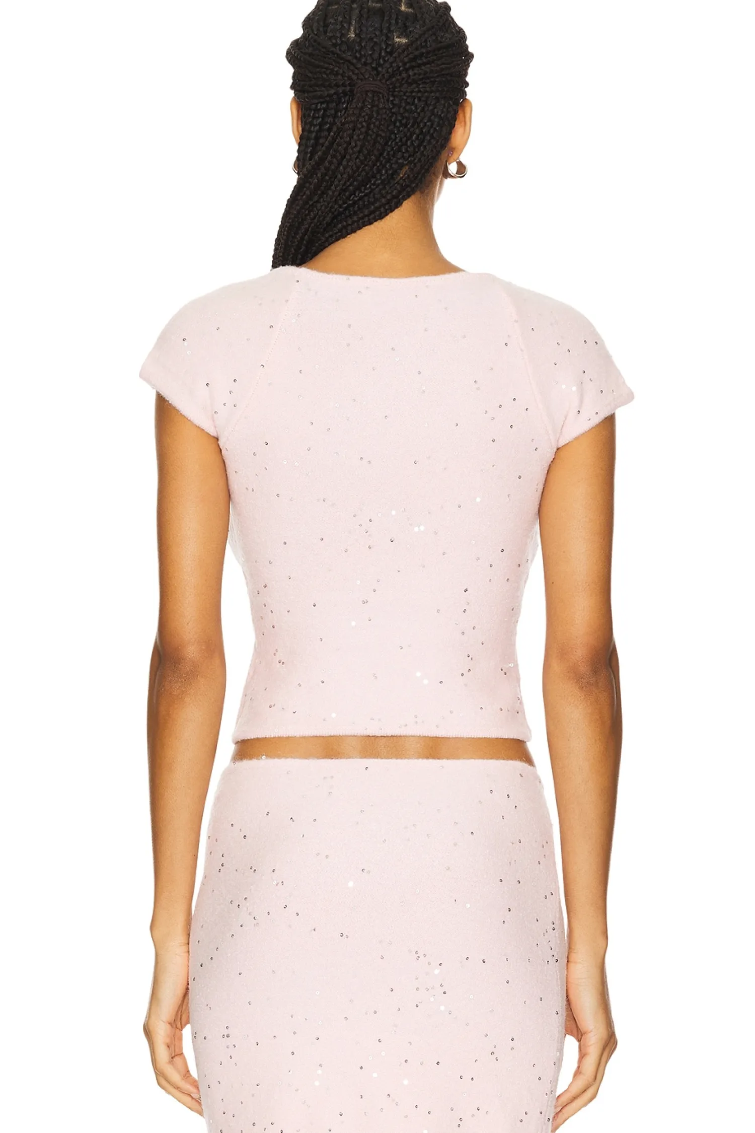 Women GUIZIO Matching Sets>Miki Sequin Knit Top