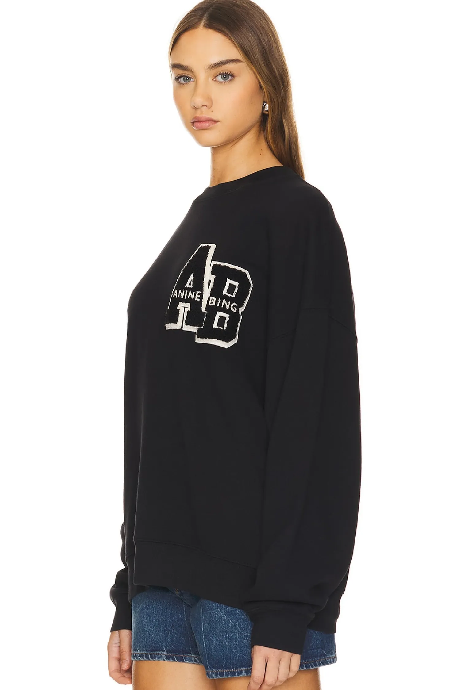 Women ANINE BING Loungewear>Miles Letterman Sweatshirt