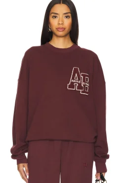 Women ANINE BING Loungewear>Miles Oversized Sweatshirt Letterman