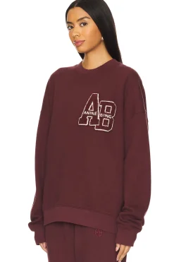 Women ANINE BING Loungewear>Miles Oversized Sweatshirt Letterman