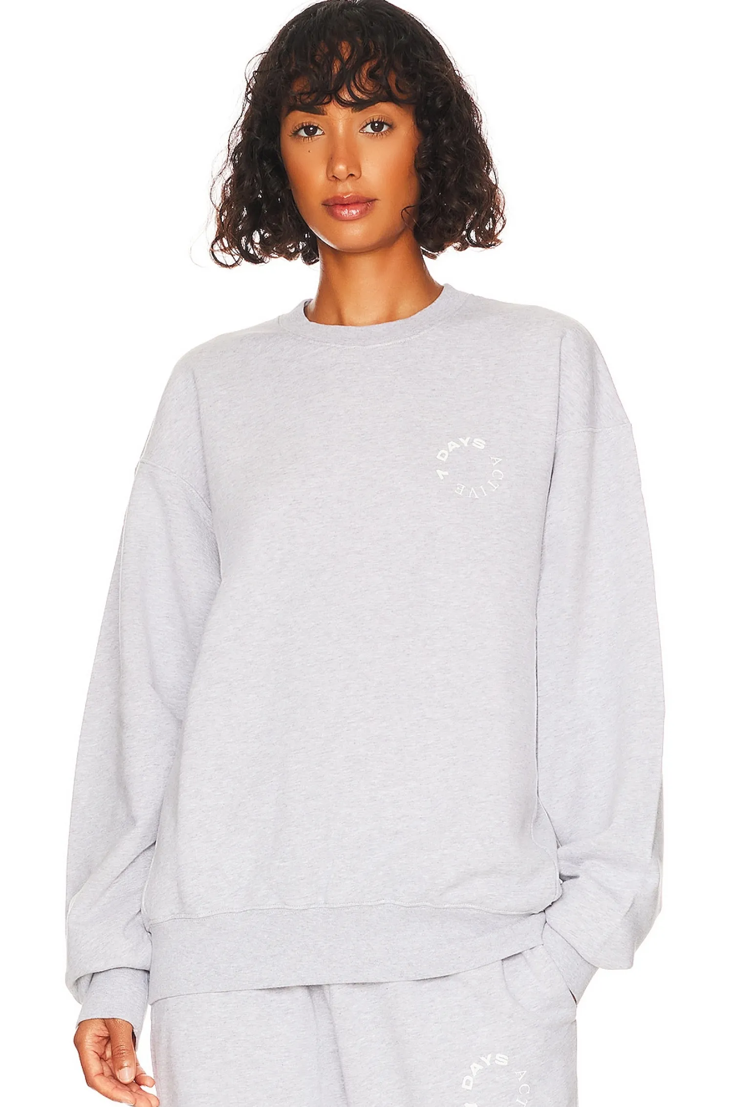 Women 7 Days Active Loungewear>Monday Sweatshirt Crew Neck