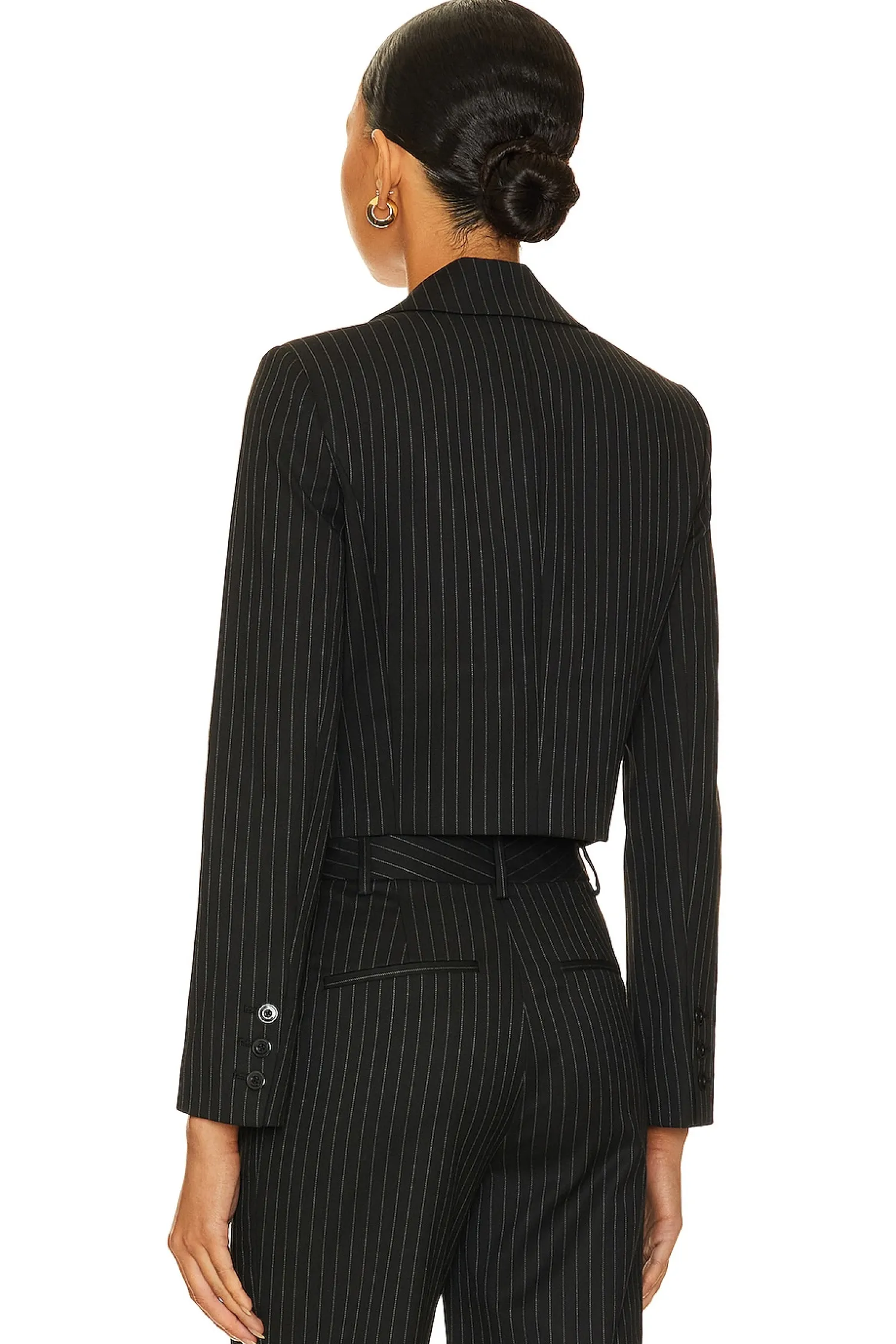 Women Alice + Olivia Jackets & Coats>Mya Crpd Ntch Col Ftd Blzr