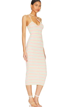 Women Lovers and Friends Dresses>Nadira Cut Out Midi Knit Dress