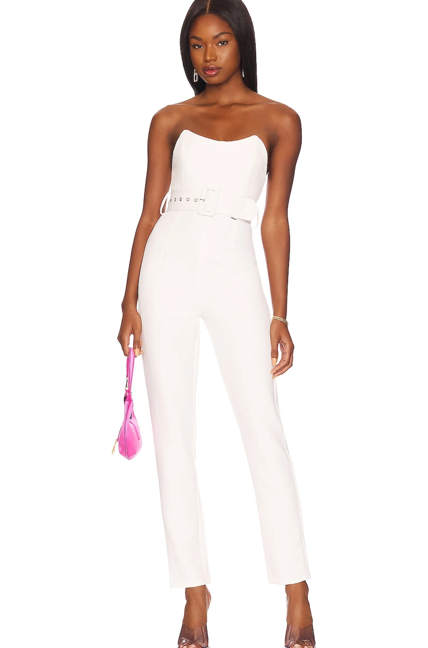 Women superdown Jumpsuits>Naomi Belted Jumpsuit
