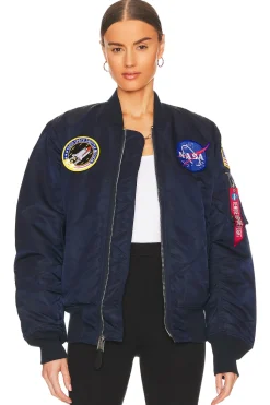Women ALPHA INDUSTRIES Jackets & Coats>NASA MA-1 Bomber