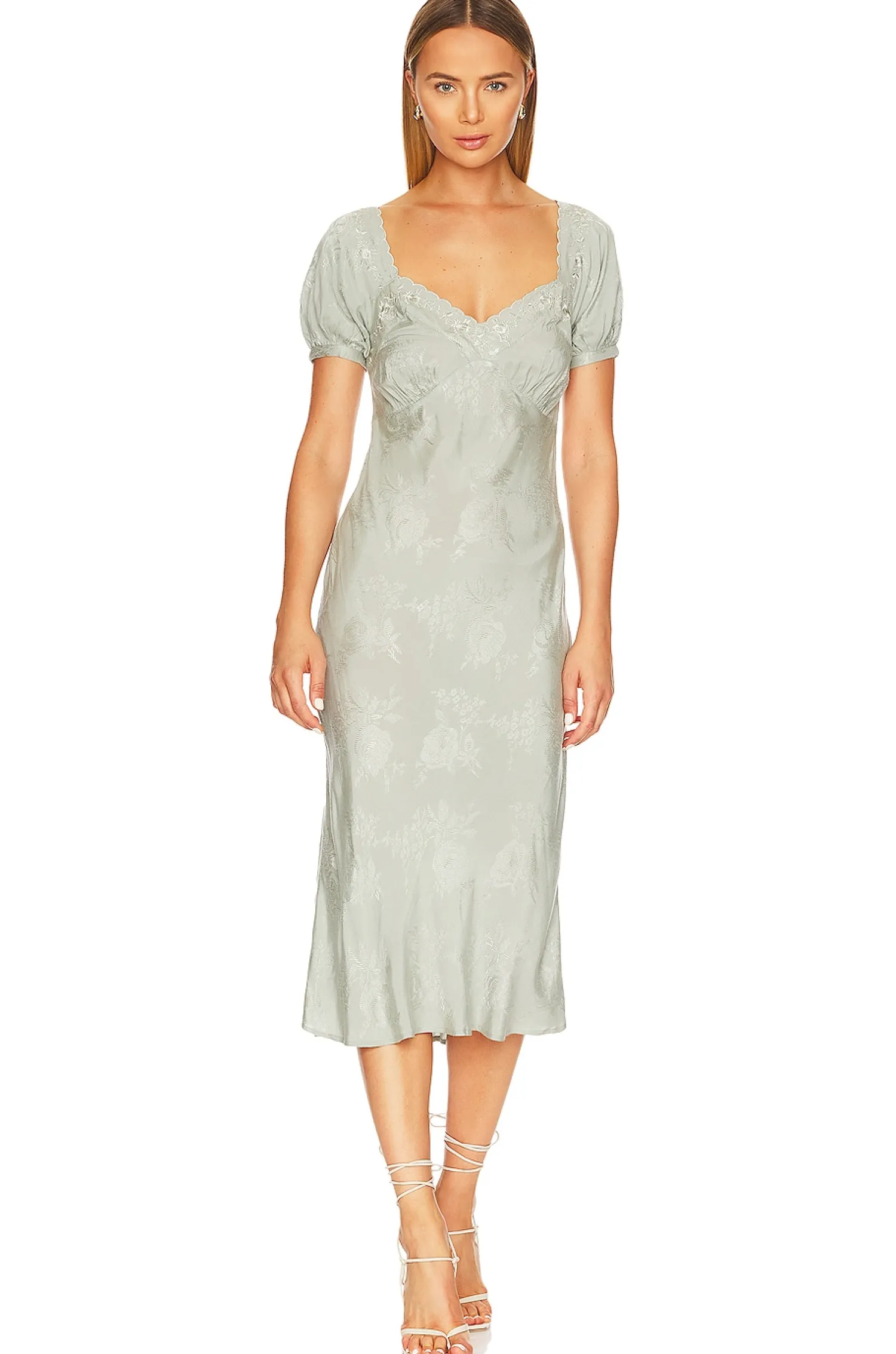 Women Tularosa Dresses>Natalie Embroidered Midi Dress