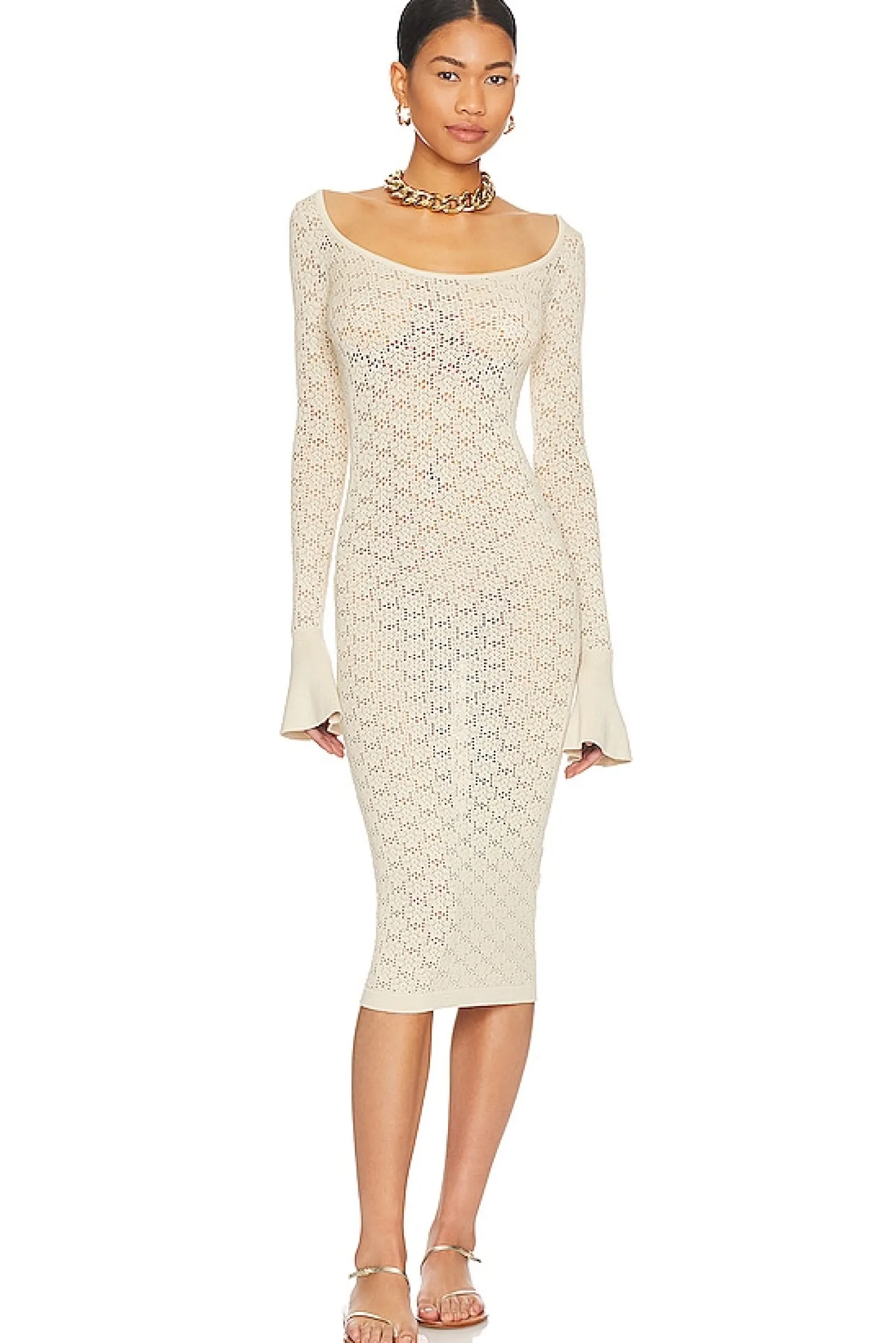 Women Tularosa Dresses>Netia Long Sleeve Midi Dress