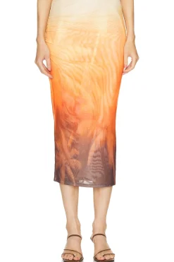 Women SER.O.YA Matching Sets>Nia Mesh Midi Skirt