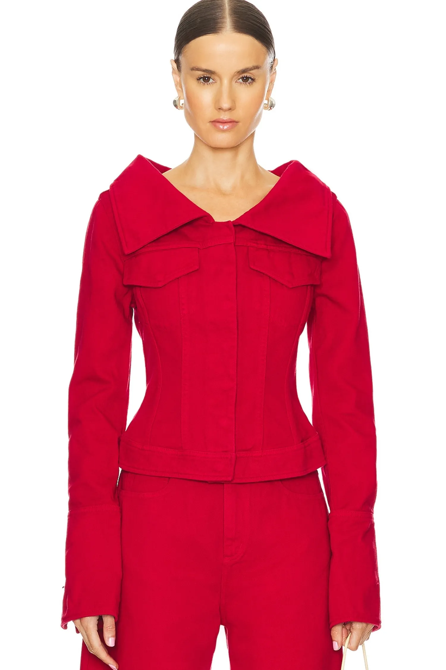 Women Marques ' Almeida Jackets & Coats>Off Shoulder Collar Jacket