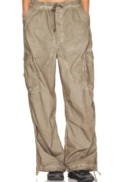Women Jaded London Pants>Oil Wash Parachute Pants