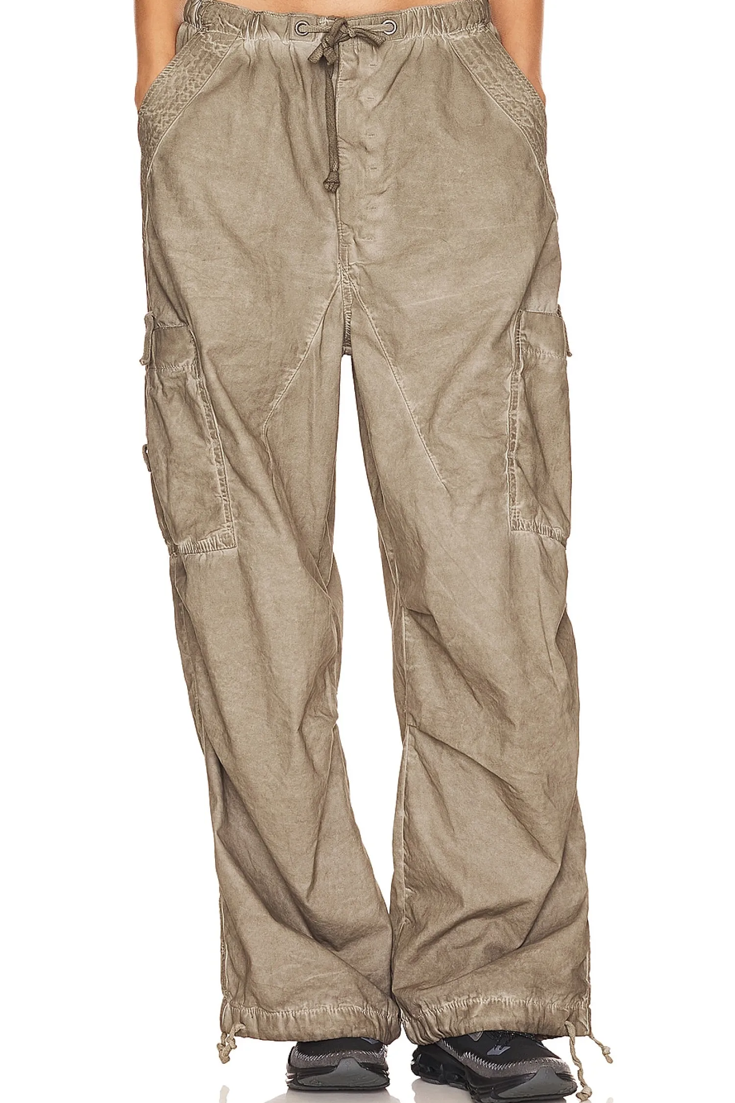 Women Jaded London Pants>Oil Wash Parachute Pants