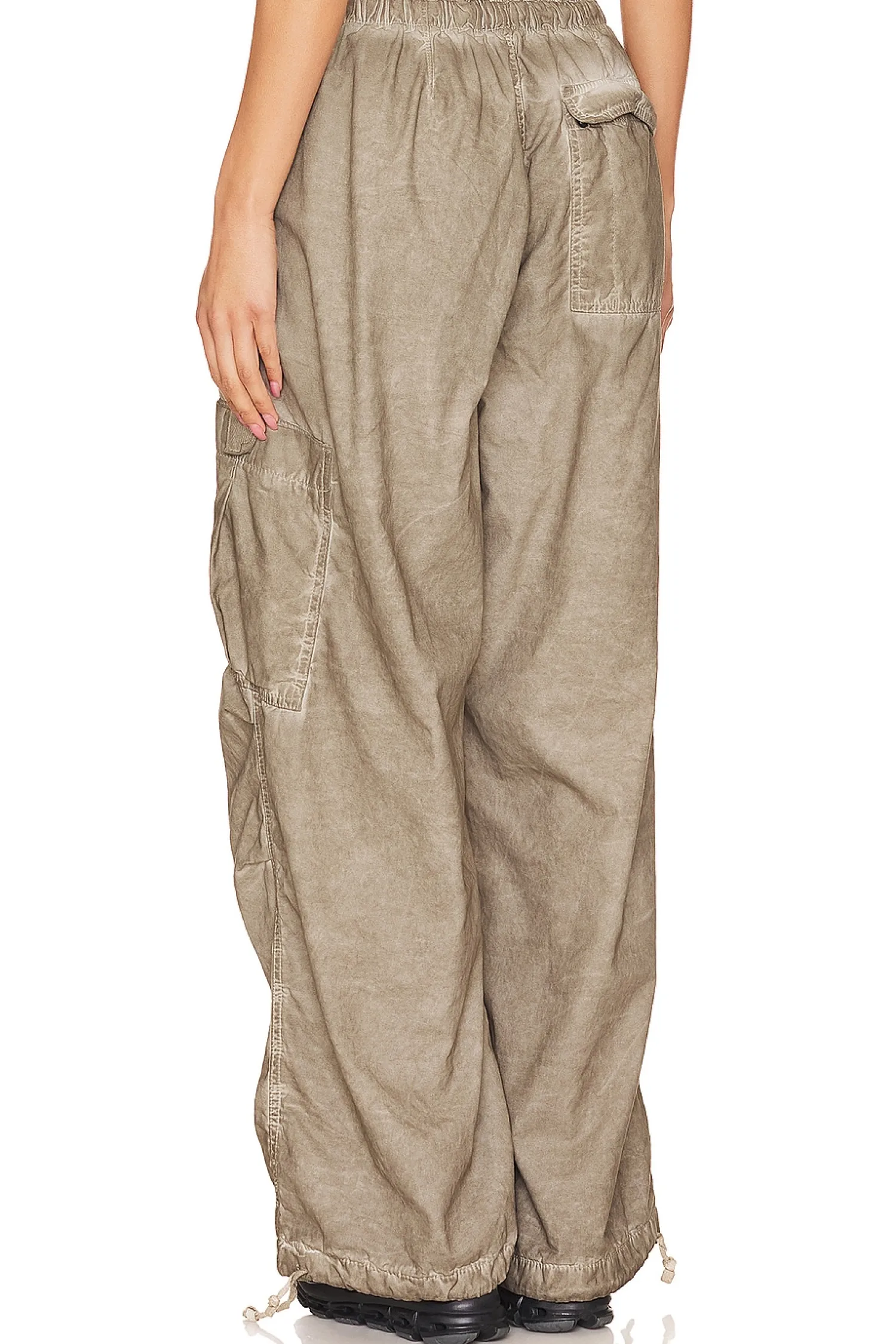 Women Jaded London Pants>Oil Wash Parachute Pants
