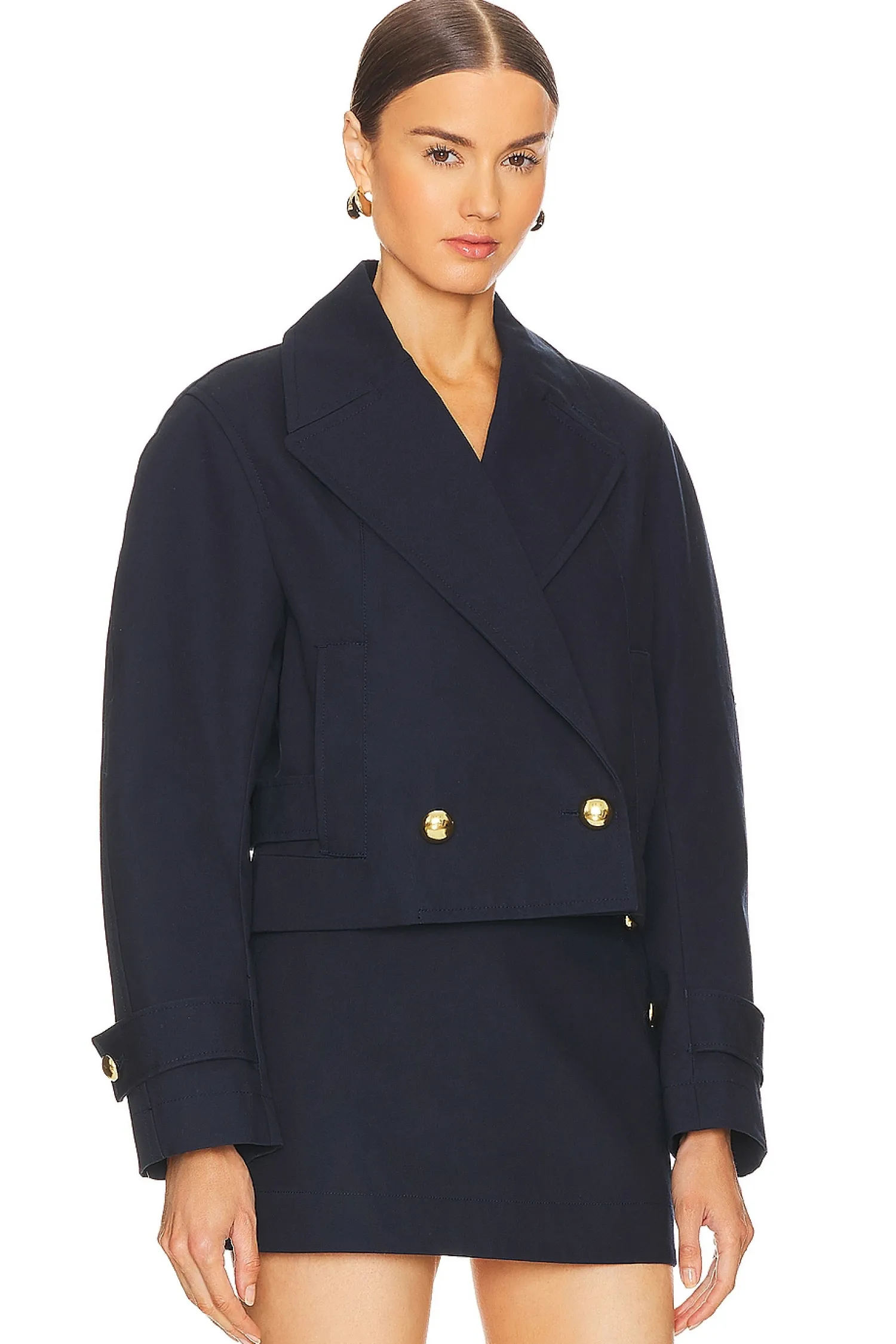 Women SIMKHAI Jackets & Coats>Olina Cropped Jacket