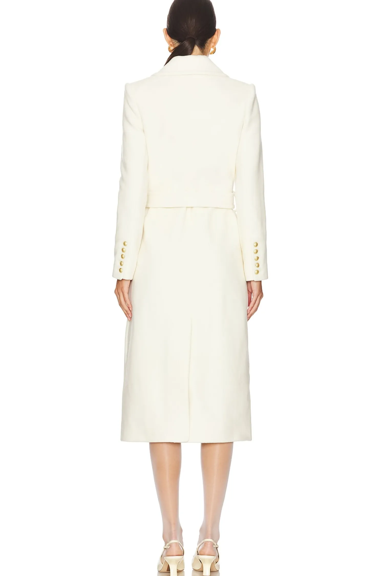 Women L'AGENCE Jackets & Coats>Olina Long Coat With Belt