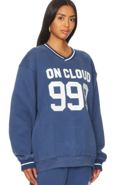 Women The Mayfair Group Loungewear>On Cloud Nine V Neck Sweatshirt